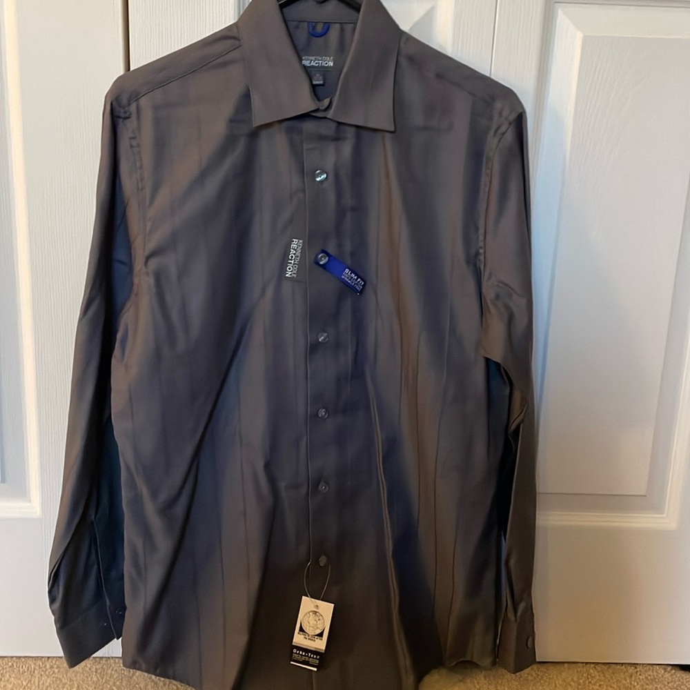 Kenneth Cole gray button up